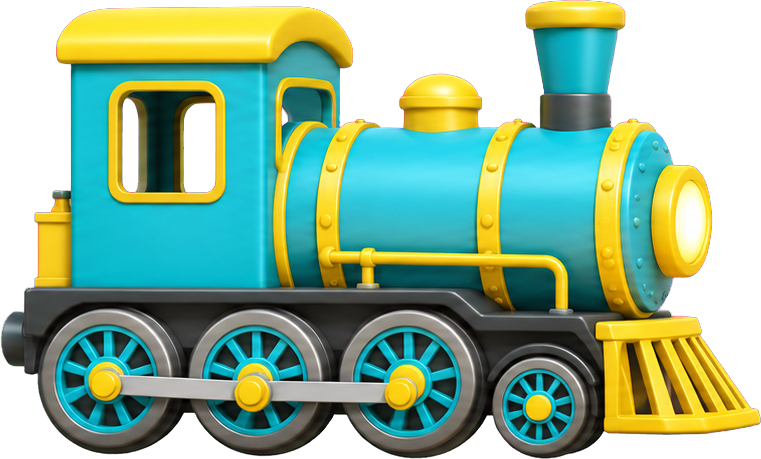 Turquoise delivery train