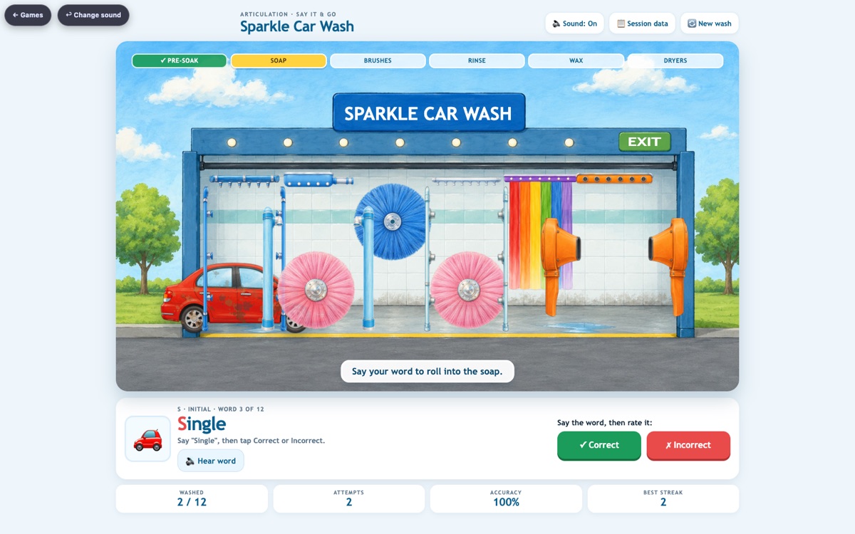 Sparkle Car Wash — screenshot