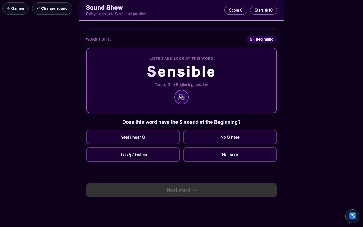 Sound Show — screenshot