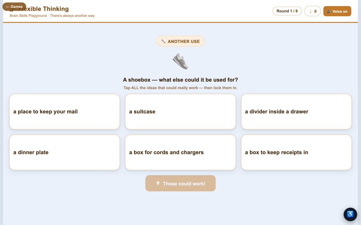 Flexible Thinking — screenshot