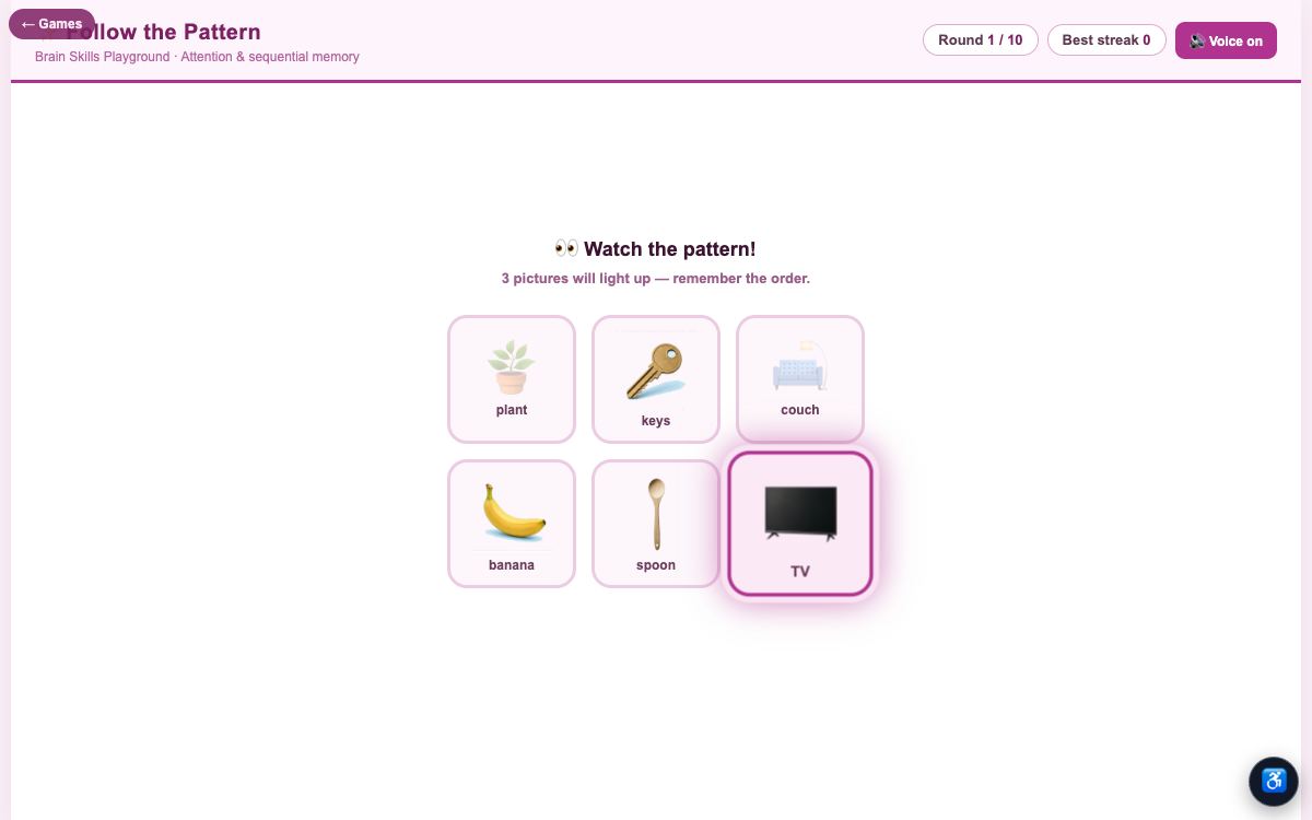 Follow the Pattern — screenshot