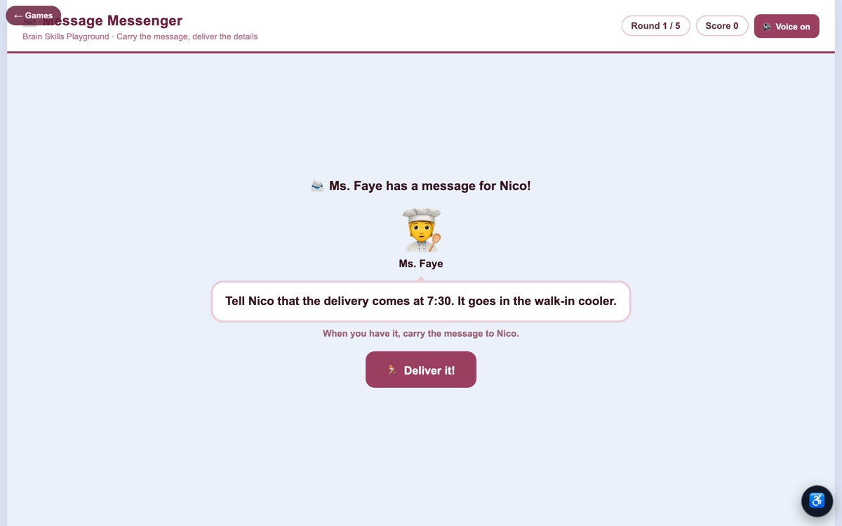 Message Messenger — screenshot