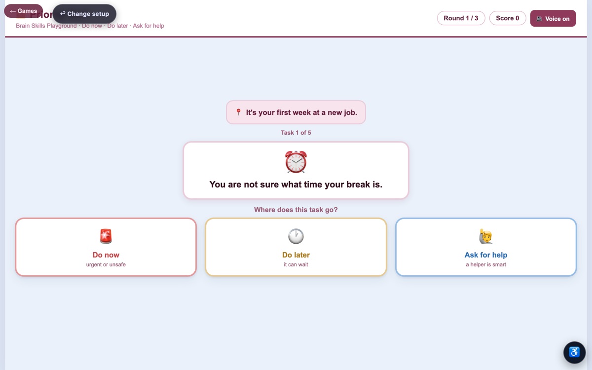 Priority Sort — screenshot