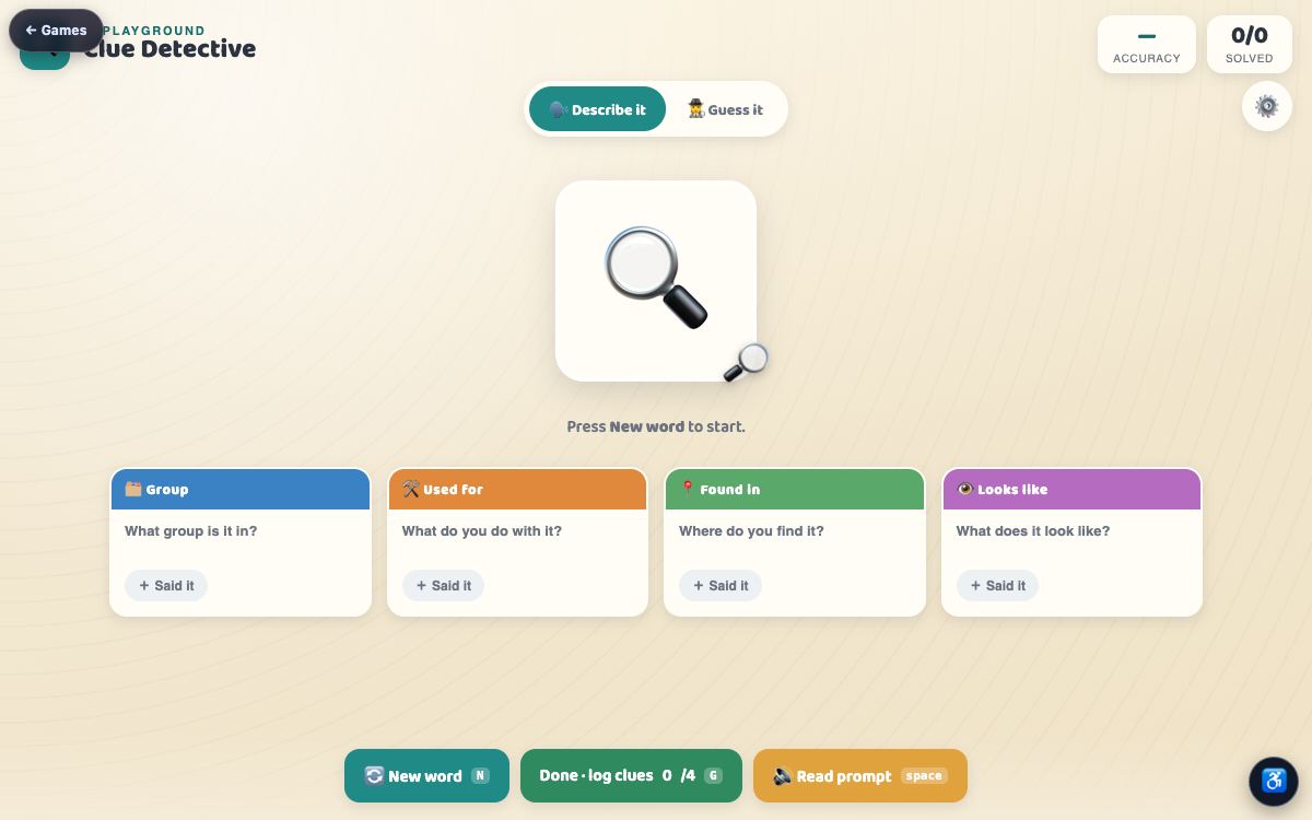 Clue Detective — screenshot