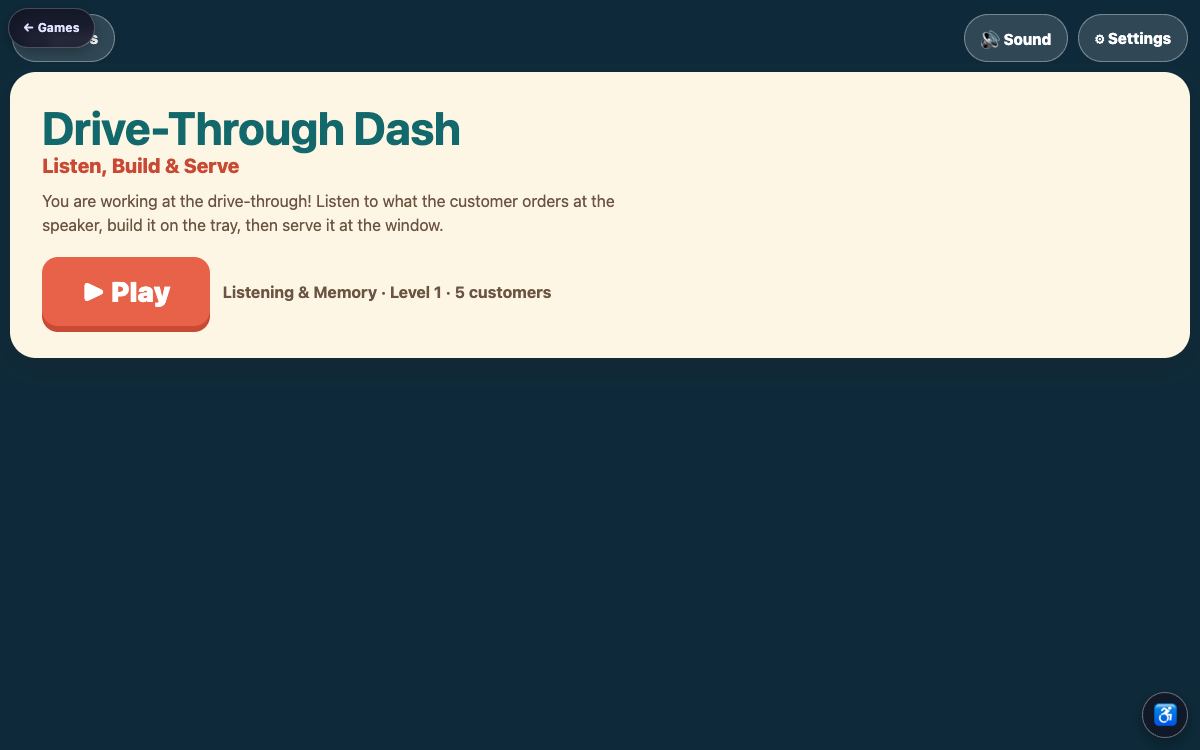 Drive-Through Dash — screenshot