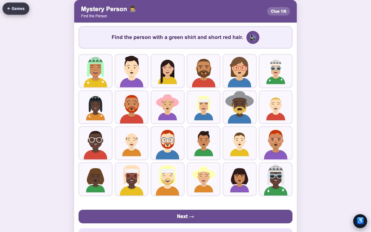 Mystery Person — screenshot