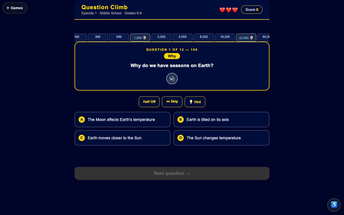 Question Climb — Episode 1 — screenshot