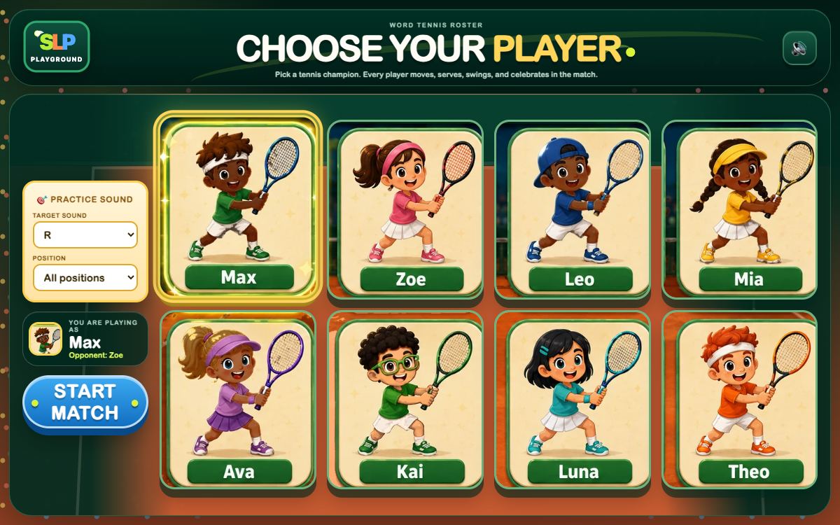 Word Tennis — screenshot